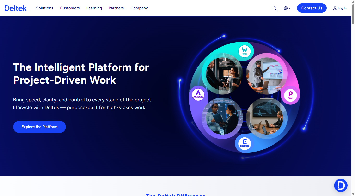 Deltek intelligent project management platform for project-driven work
